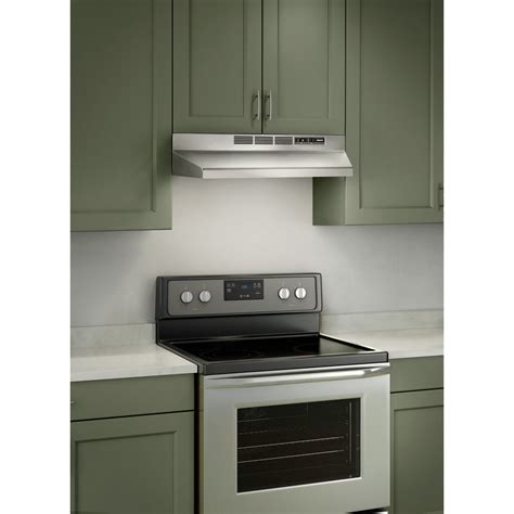 30 in ducted under cabinet range hood in stainless steel|lowe's range hoods 30 inch under cabinet.